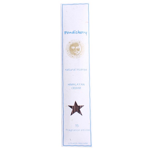 폰디체리내추럴인센스 프래그런스 스틱 인센스 15개입, Himalayan Cedar