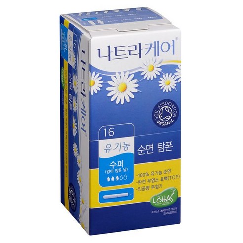 나트라케어 어플리케이터 탐폰 수퍼, 16개입, 1개