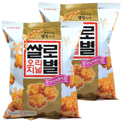 롯데제과 쌀로별 오리지널, 156g, 2개