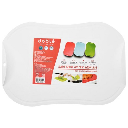 도블레 칼집이 나지 않는 도마, 화이트, 1개