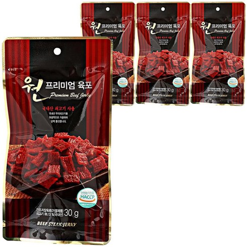 항진 원프리미엄 육포, 30g, 4개