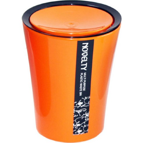 노벨티 스윙 휴지통 2L, ORANGE, 2개