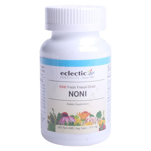 에클렉틱인스티튜트 로우 프레시 프리즈 드라이드 노니 375mg Non-GMO 베지 캡, 100개입, 1개