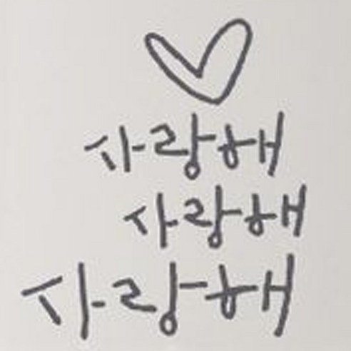 캘리그라피 포인트스티커 사랑해 사랑해, 연회