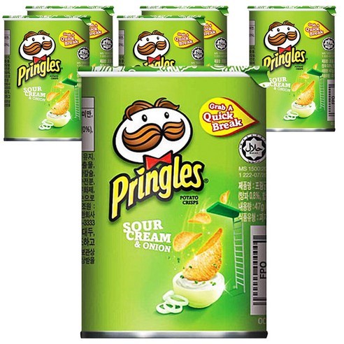프링글스 양파맛, 47g, 6개