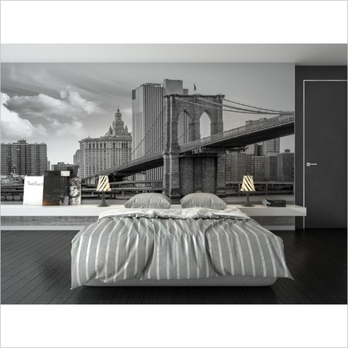 맨해튼도시풍경 포인트벽지3폭짜리1세트완제품, 26J402601