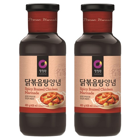 청정원 닭볶음탕 양념 소스, 480g, 2개