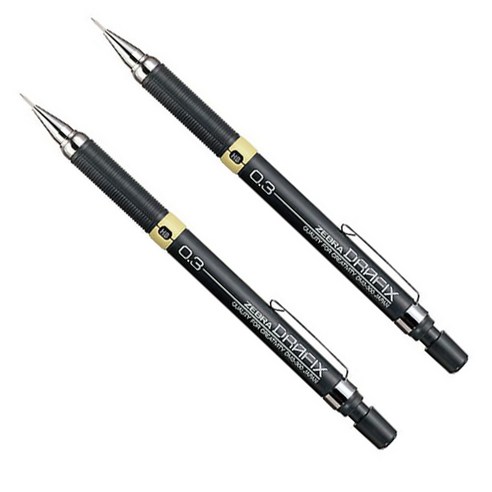 제브라 드라픽스 샤프, 0.3mm, 2개
