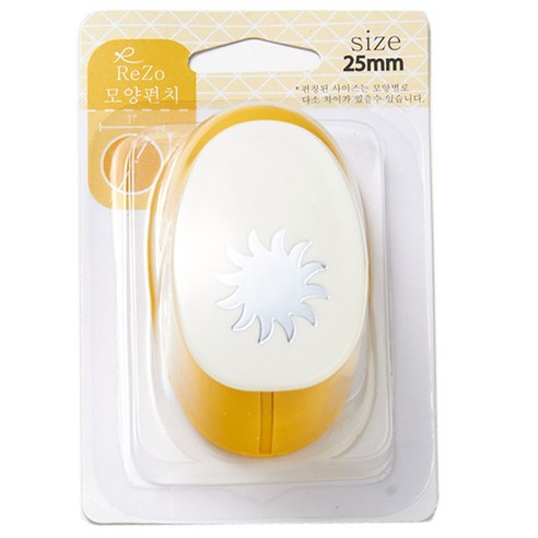 포코스 모양펀치 R-25, 태양, 1개 단풍펀치 포코스 모양펀치 R-25, 태양, 1개 단풍펀치