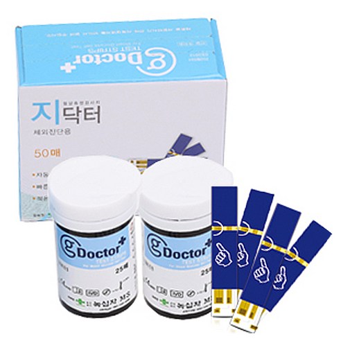 지닥터 혈당측정 스트립, 50매, 1개
