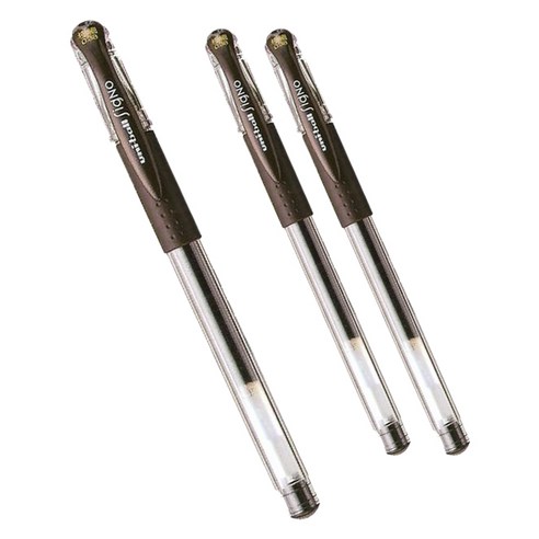 유니볼 시그노 볼펜 0.28mm, 브라운블랙, 2개