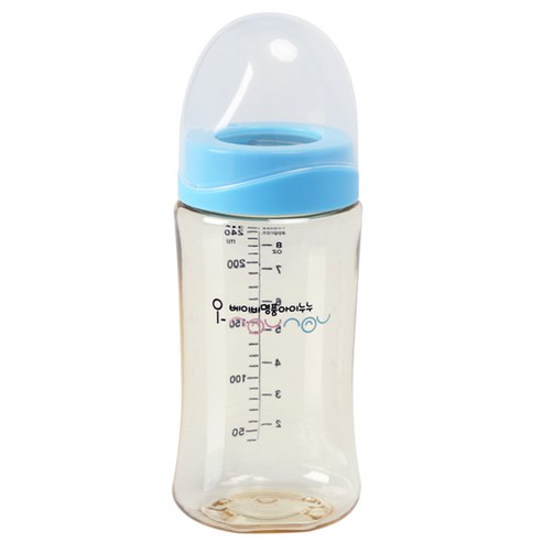 아이누누 PES 젖병 240ml, 노꼭지, 블루