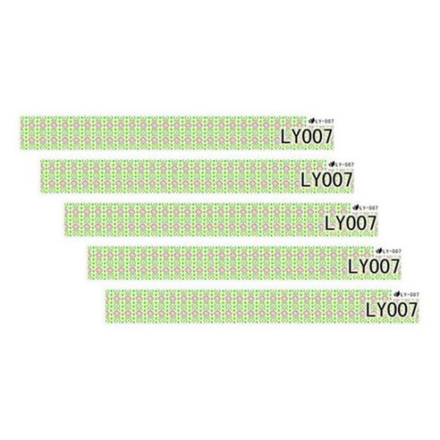 카카스 형광 네일스티커, LY-007, 5개