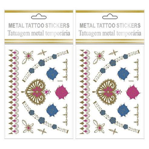 리빙조이 JOYBEAUTY 헤나 타투 스티커, L-503 A, 5개