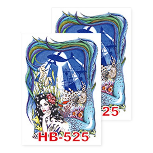 허니걸 타투스티커, HB-525, 2개