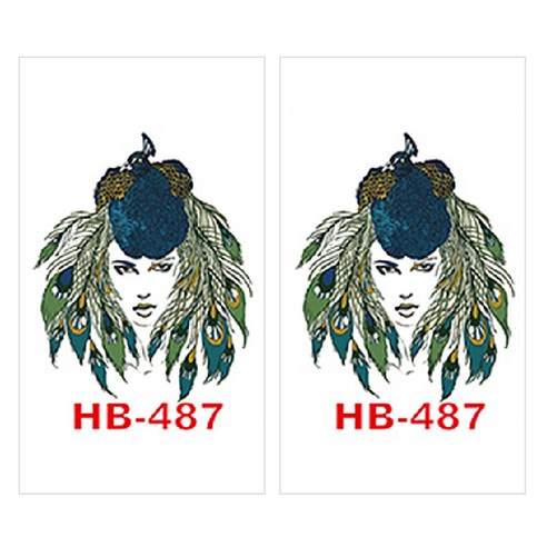 허니걸 타투스티커, HB-487, 2개