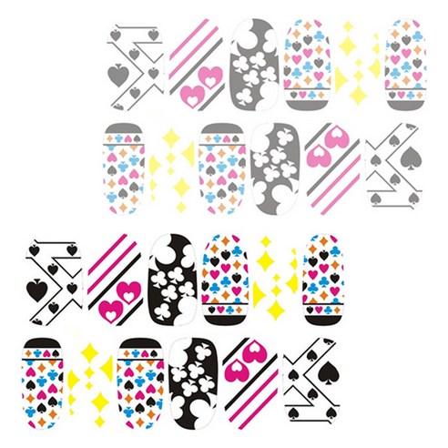 허니걸 네일 패치 스티커2개, XH-121, 2개