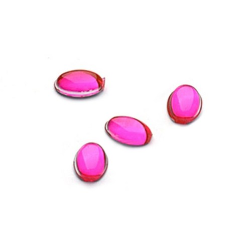 천사네일 스톤 타원형 6mm, 진핑크, 4개