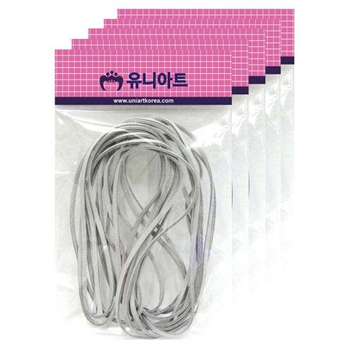 유니아트 샤무드끈 회색, 5개