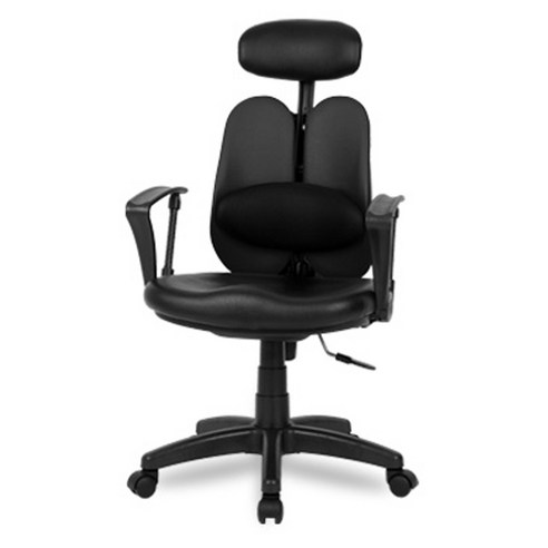 체어포커스 피플DW 고급대요추헤더형 인조가죽 사무용의자, 블랙 책상의자 Best Top5