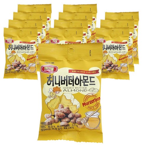 머거본 허니버터아몬드, 35g, 12개