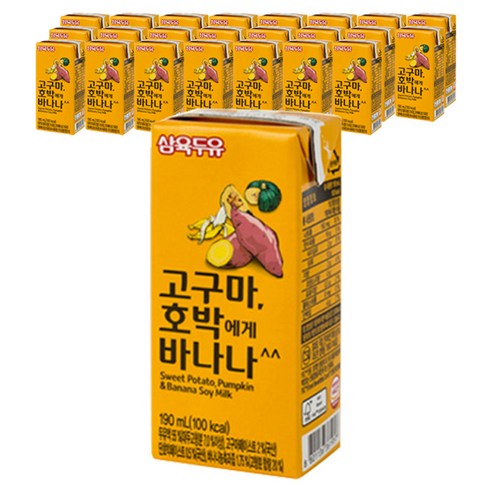 삼육두유 고구마 호박에게 바나나, 190ml, 24개