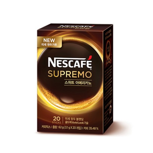 네스카페 수프리모 스위트 아메리카노, 3.1g, 20개