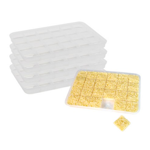 실리쿡 냉장고소분용기 마늘칸칸 소, 5개