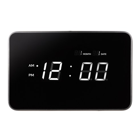 오리엔트 화이트 LED 디지털 벽시계, 화이트 (OT825LD)