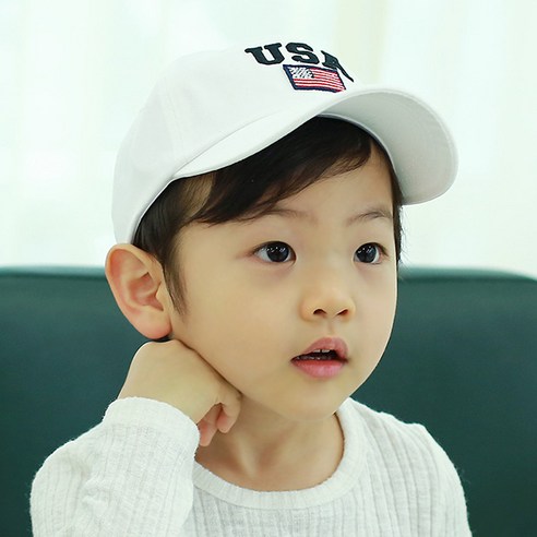 무슈 유아용 USA 야구모자