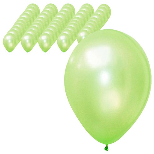 파티팡 라운드 풍선 30cm, 펄 라이트그린, 50개입