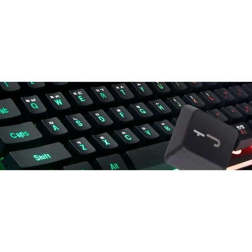 몰입적이고 효율적인 게이밍을 위한 최적의 앱코 HACKER 게이밍 키보드 + 마우스 세트