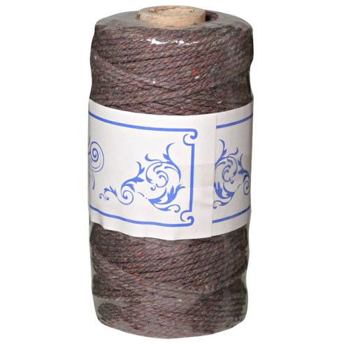 트와인 끈 단색, 초코, 100m