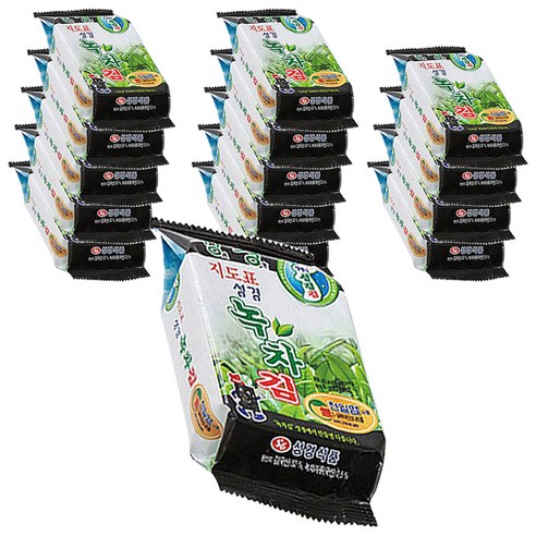 성경식품 지도표 녹차 식탁김, 4g, 15개입