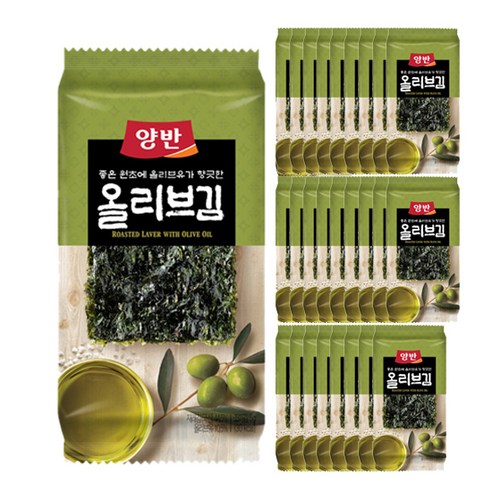 양반 올리브 김, 5g, 27개