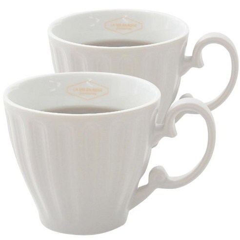 머그컵 시라쿠스 스노우 일러스트 머그컵 220ml, 랑데부, 1개 쓰임 루이즈 머그컵, 화이트, 2개입