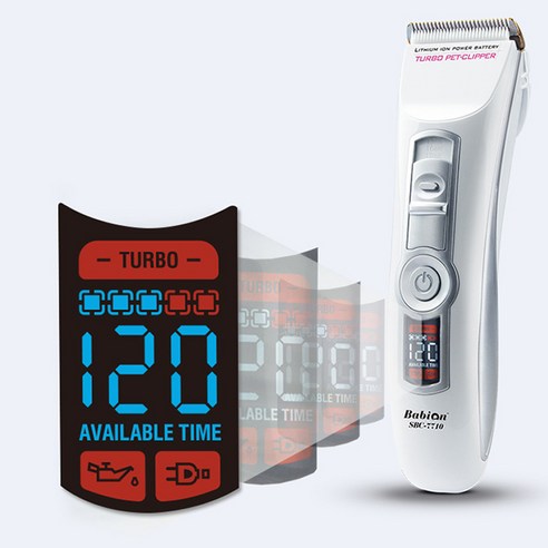 바비온 신소재 네오리튬 애완 이발기 SBC-7710, 혼합색상, 1개