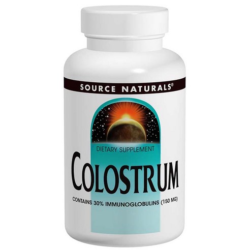 소스내츄럴스 콜로스트럼 500mg 글루텐 프리 무설탕 캡슐, 1개, 120정