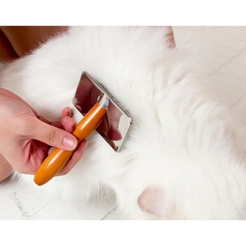 바비온 002R 로즈우드 핀슬리커 반려동물 브러쉬 중 - 편리하고 신선한 반려동물 관리를 위한 제품