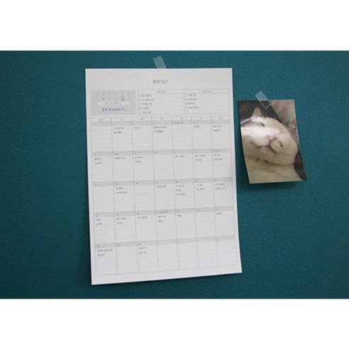 시간 관리를 효과적으로 관리하고 생산성을 향상시키는 데얼스 스케줄러 A4