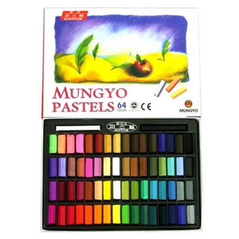 문교 사각파스텔, 64색, 1개