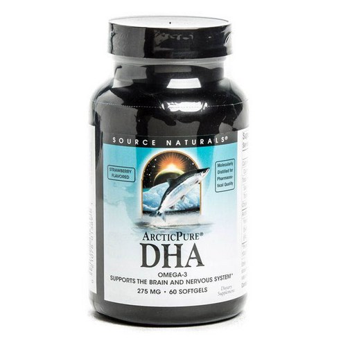 Source Naturals DHA 오메가-3 275mg 소프트젤, 60개입, 1개, 60개