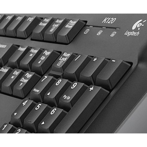 로지텍 USB 유선 일반형 키보드, K120