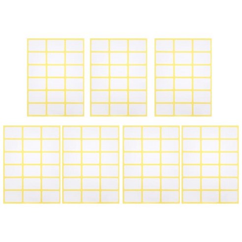 블루마토 PP 사각 라벨 스티커 1 10p, C(흰색), 7개입
