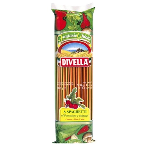 디벨라 삼색 스파게티 파스타, 500g, 1개