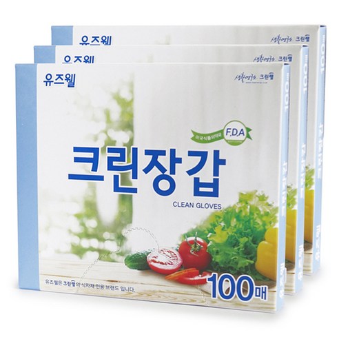 유즈웰 크린장갑, 100매, 3팩
