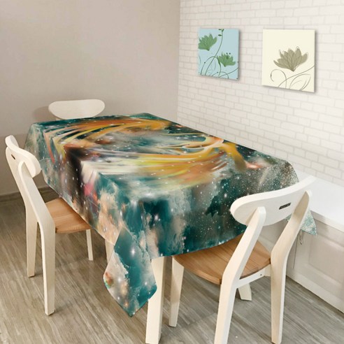 이코디 스페이스 테이블 보 은하수, 혼합 색상, 140 x 180 cm