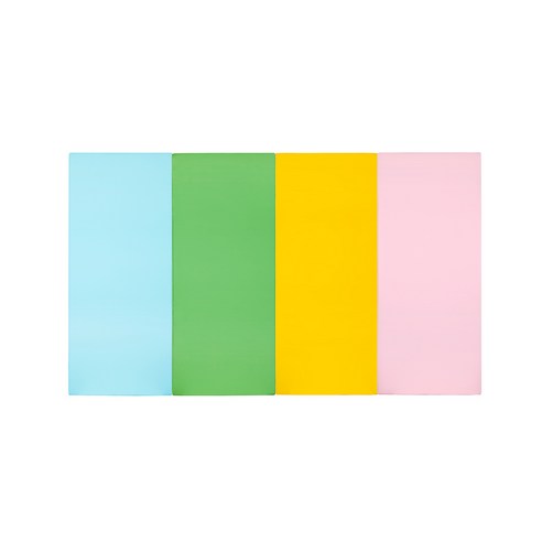 퍼니존 퍼니테라피 유아 폴더매트 스카이블루 비비드 시리즈 2, 스카이블루 + 그린 + 옐로우 + 베이비핑크