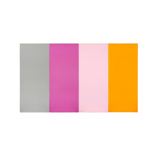 퍼니존 퍼니테라피 그레이 비비드 시리즈2 4단 접이식 매트, 그레이 + 핫핑크 + 베이비핑크 + 오렌지