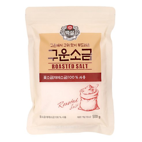 CJ제일제당 백설 구운 소금, 500g, 1개